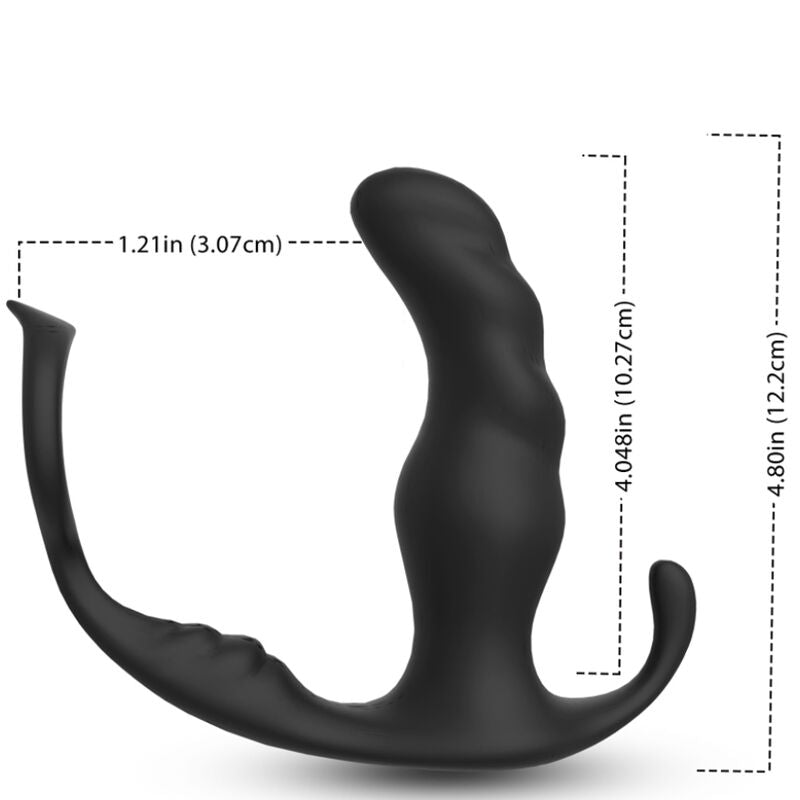 ARMONY - KNIGHT Sensorisches Gerät ANAL PROSTATEN & RING FERNBEDIENUNG SCHWARZ
