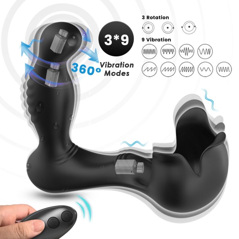 ARMONY - SURROUND Sensorisches Gerät ANAL & HODENSTIMULATOR FERNBEDIENUNG SCHWARZ