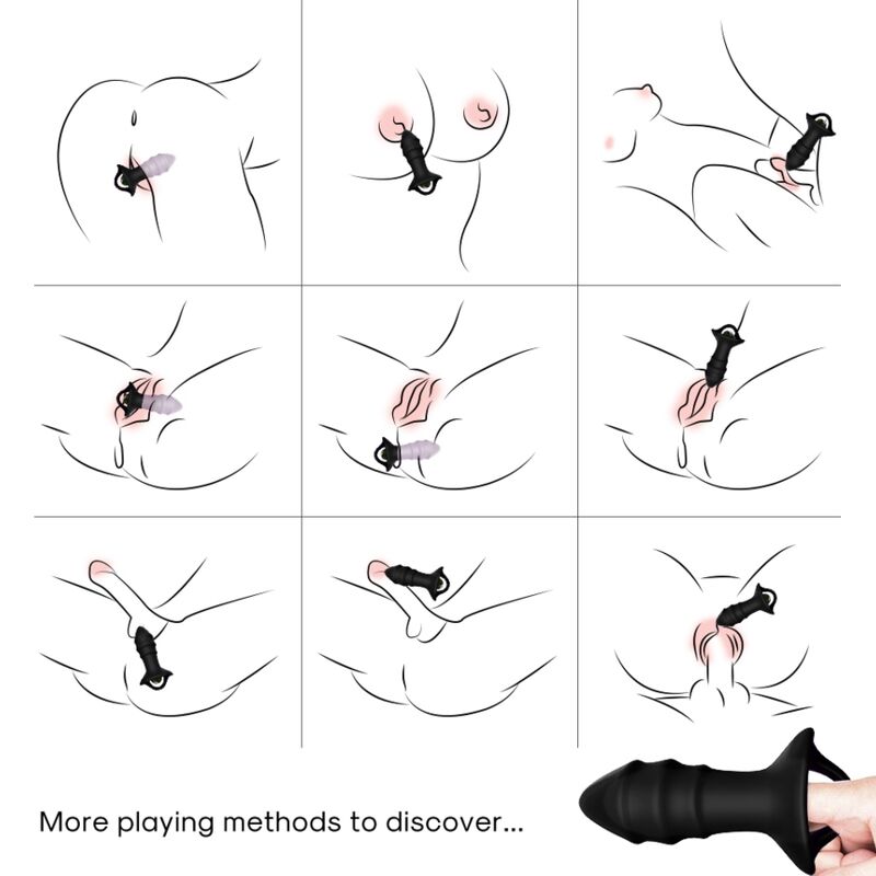 ARMONY - KYLIN FINGER Sensory Device & ANAL PLUG REMOTE CONTROL BLACK