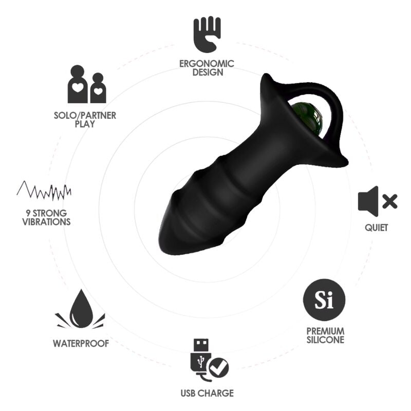 ARMONY - KYLIN FINGER Sensory Device & ANAL PLUG REMOTE CONTROL BLACK