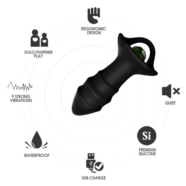 ARMONY - KYLIN FINGER Sensory Device & ANAL PLUG REMOTE CONTROL BLACK