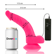 DIVERSIA – FLEXIBLES VIBRIERENDES Wellness-Gerät PINK 21,5 CM –O– 4,5 CM