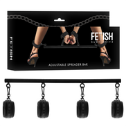 FETISCH SUBMISSIVE FESSELUNG - VERSTELLBARER SPREIZBÜGEL 4 TEILE