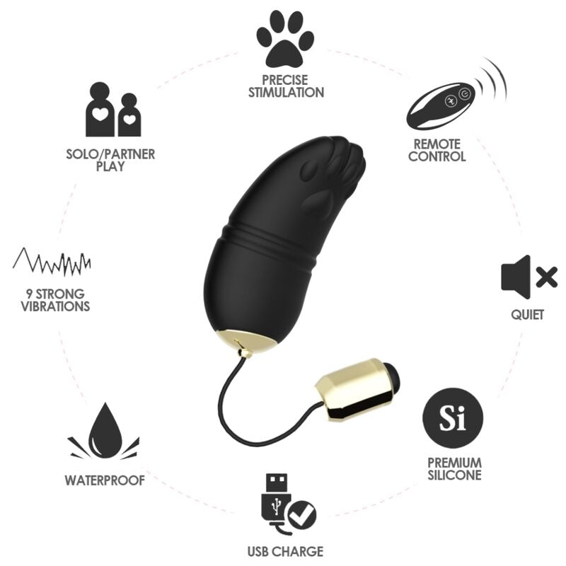 ARMONY - KITTY EGG Sensorisches Gerät G-SPOT FERNBEDIENUNG SCHWARZ