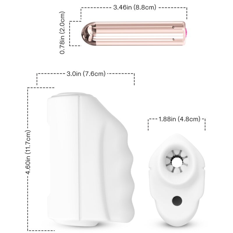 ARMONY - MASTER MASTURBATOR & Sensory Device WHITE