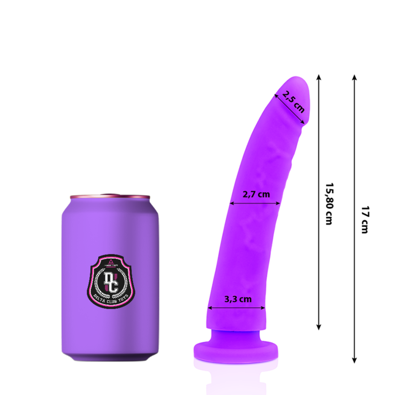 DELTA CLUB - TOYS LILAC Wellness Gerät MEDIZINISCHES SILIKON 17 CM -Ø- 3 CM