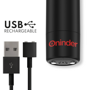 ONINDER - BERLIN BULLET Vibrator SCHWARZ 9 Modi 8,5 X 2 CM - KOSTENLOSE APP