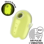 SATISFYER - GLOWING GHOST AIR PULSE & Sensory Device YELLOW