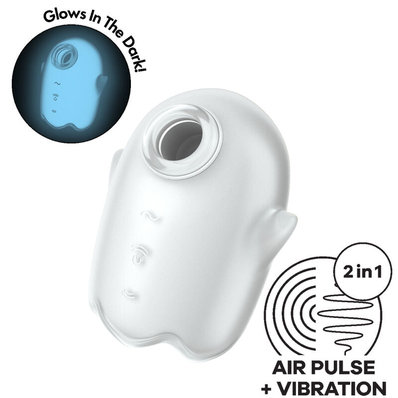 SATISFYER - GLOWING GHOST AIR PULSE & Sensory Device YELLOW