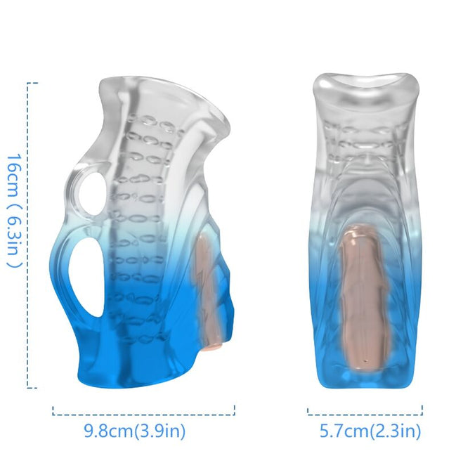ARMONY – MASTURBATOR FINGER & Sensorisches Gerät BLAU VERLAUF