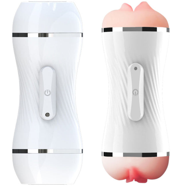 ARMONY - DOPPEL-VAGINA & MUND Sensorisches Gerät MASTURBATOR WEISS