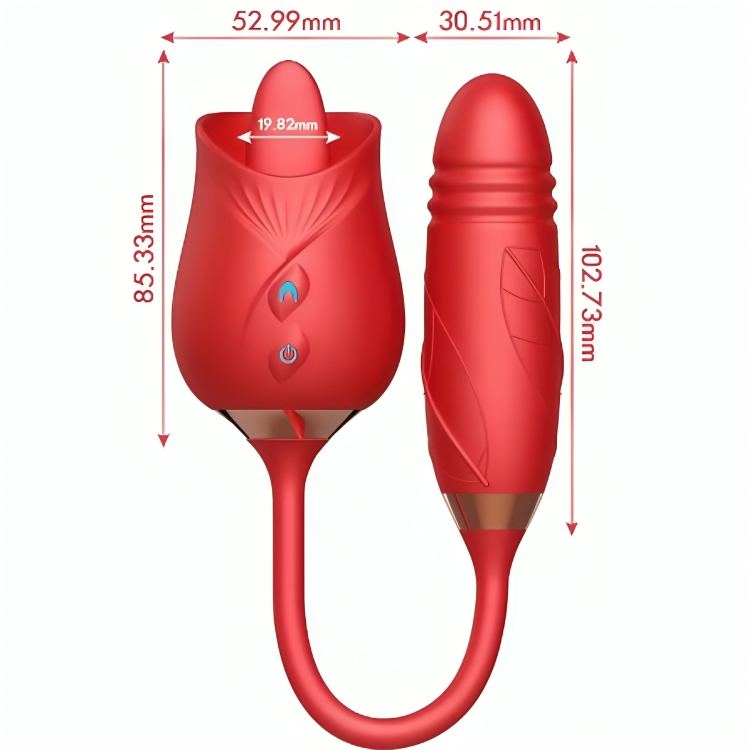 ARMONY - DELIGHT FLOWER Sensorisches Gerät & STOSSEN MIT ROTER ZUNGE