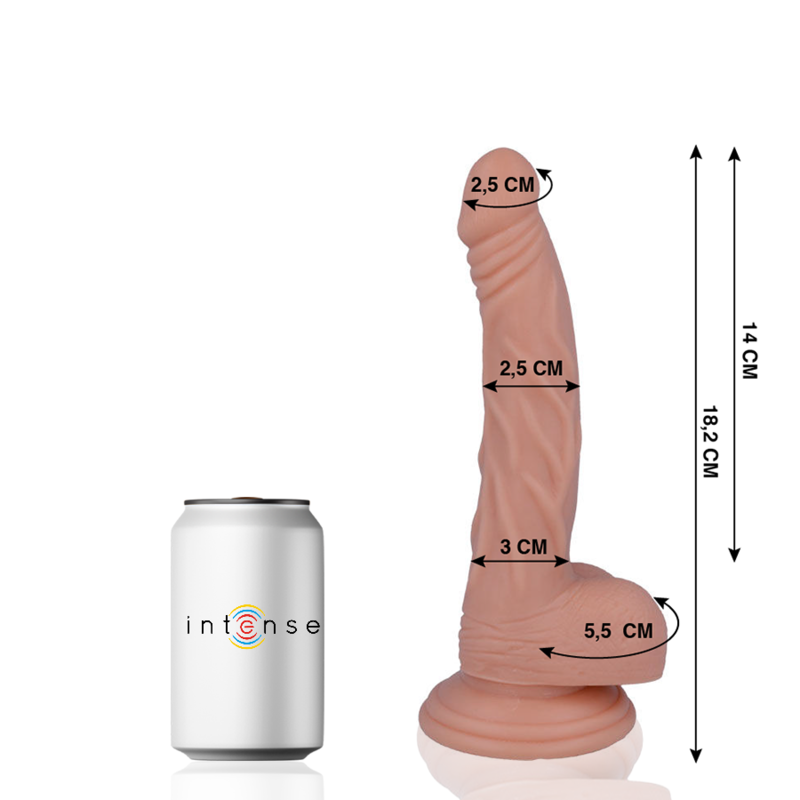 MR INTENSE - 12 REALISTISCHE PENIS 18.2 CM -O- 2.5 CM
