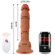CYBER SILICOCK - REALISTISCHER FERNGESTEUERTER MASTER BEN 23,88 CM -O- 4,3 CM