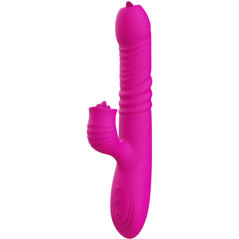 ARMONY - FANNY MULTIFUNCTION DOUBLE TONGUE Sensory Device FUCHSIA HEAT EFFECT