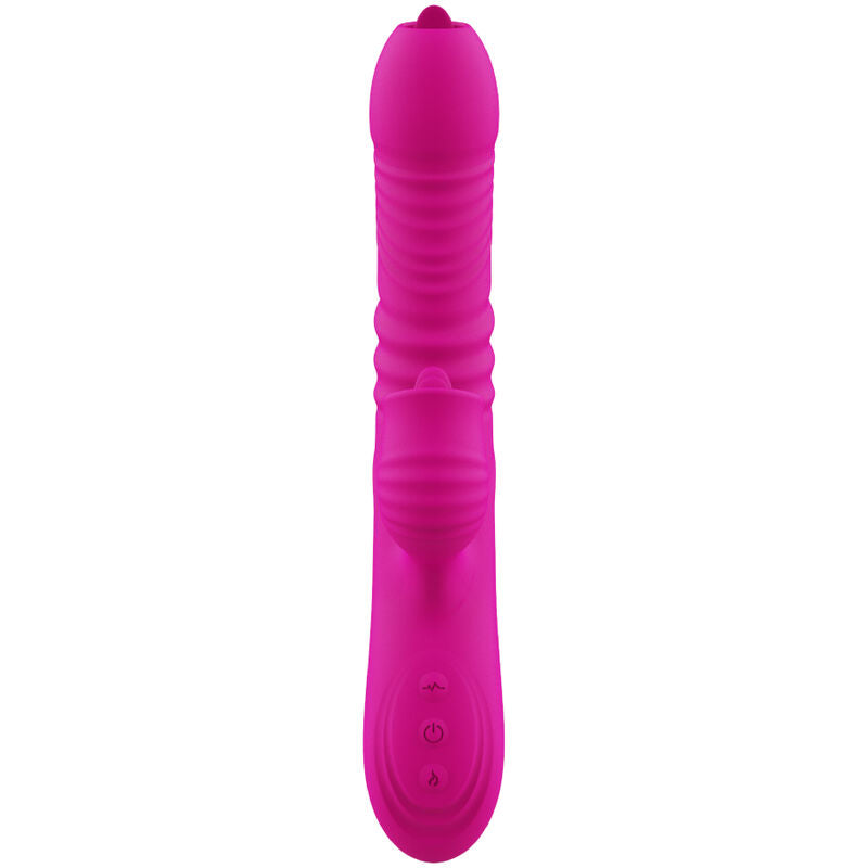 ARMONY - FANNY MULTIFUNCTION DOUBLE TONGUE Sensory Device FUCHSIA HEAT EFFECT