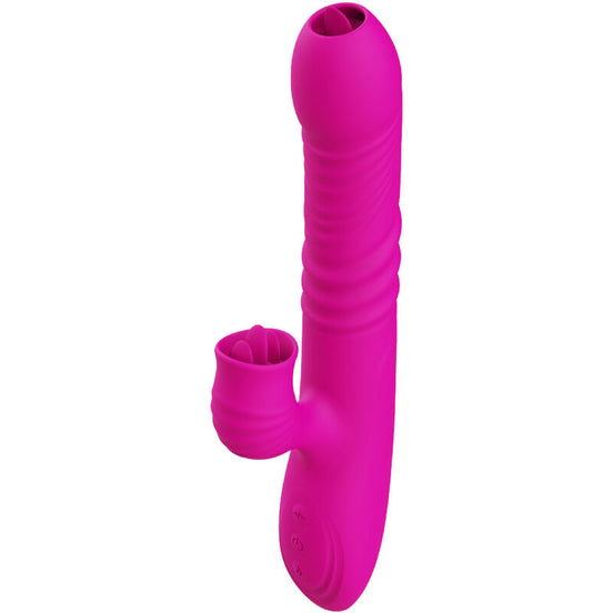 ARMONY - FANNY MULTIFUNCTION DOUBLE TONGUE Sensory Device FUCHSIA HEAT EFFECT