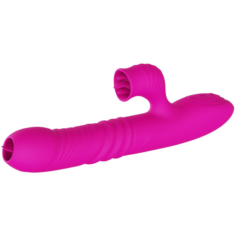 ARMONY - FANNY MULTIFUNCTION DOUBLE TONGUE Sensory Device FUCHSIA HEAT EFFECT