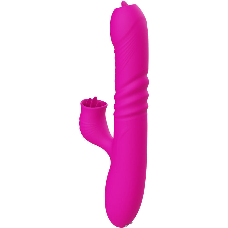 ARMONY - FANNY MULTIFUNCTION DOUBLE TONGUE Sensory Device FUCHSIA HEAT EFFECT