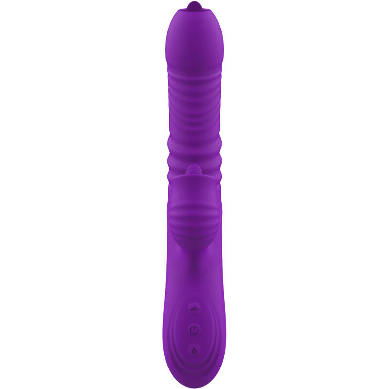 ARMONY - FULLY G SPOT RABBIT Sensory Device WITH STIMULATING TONGUE VIOLET HEAT EFFECT