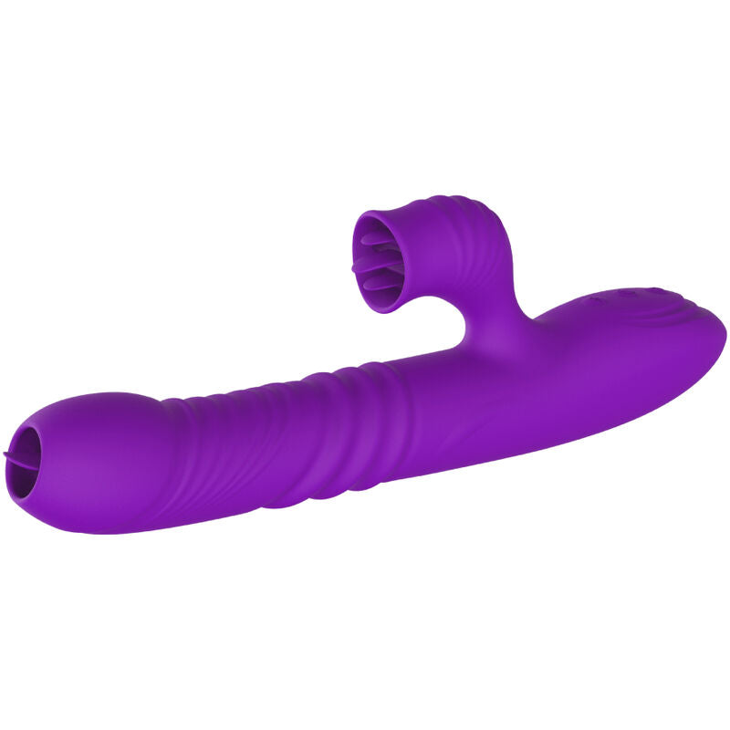 ARMONY - FULLY G SPOT RABBIT Sensory Device WITH STIMULATING TONGUE VIOLET HEAT EFFECT