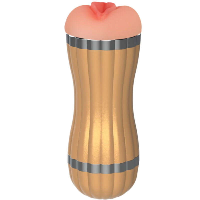 ARMONY - BEVIS DOPPEL-MASTURBATOR VAGINA & MUND OHNE VIBRATION GOLD