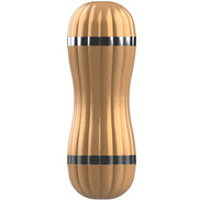 ARMONY - BEVIS DOPPEL-MASTURBATOR VAGINA & MUND OHNE VIBRATION GOLD