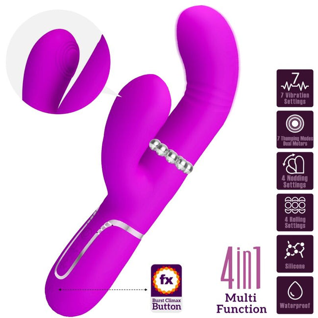 PRETTY LOVE – MULTIFUNKTIONALES G-SPOT-Stimulationsgerät FUCHSIA