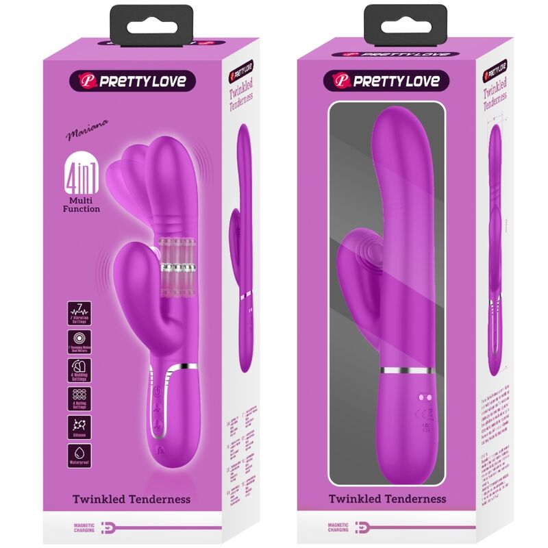 PRETTY LOVE – MULTIFUNKTIONALES G-SPOT-Stimulationsgerät FUCHSIA