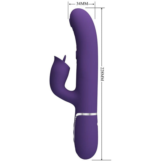 PRETTY LOVE - RABBIT Sensory Device WITH LICKING PURPLE