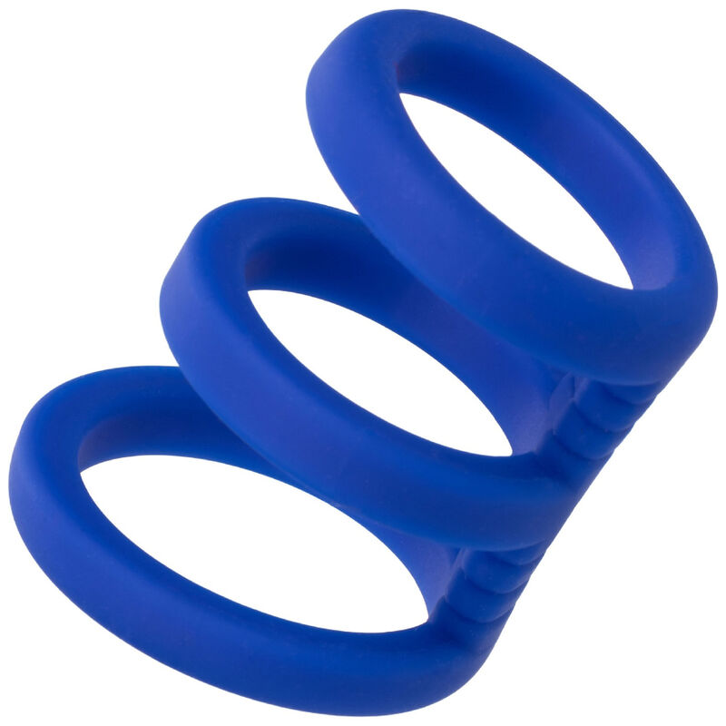 CALEXOTICS - ADMIRAL DREIFACH-PENIS-KÄFIG BLAU
