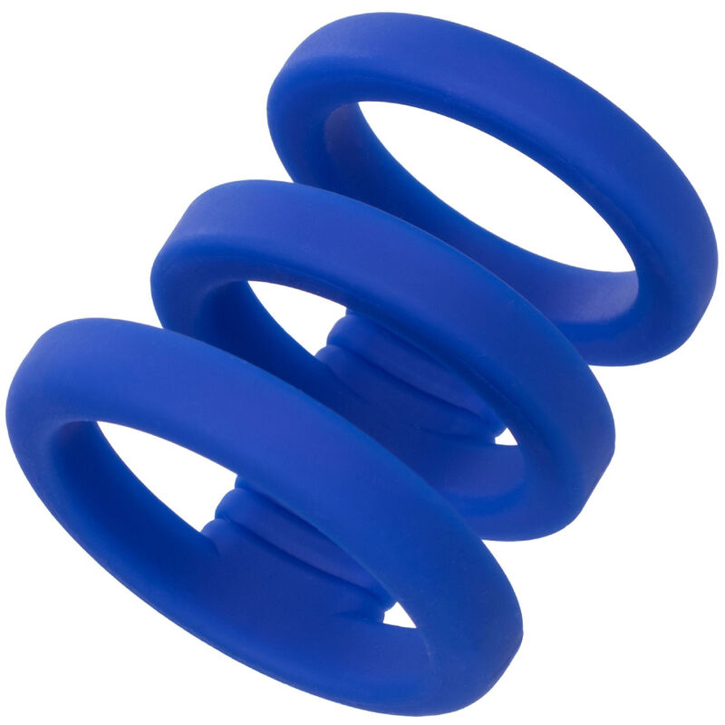 CALEXOTICS - ADMIRAL DREIFACH-PENIS-KÄFIG BLAU