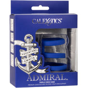 CALEXOTICS - ADMIRAL DREIFACH-PENIS-KÄFIG BLAU