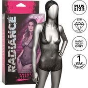 CALEXOTICS - RADIANCE HOODED DEEP V BODYSUIT PLUS SIZE