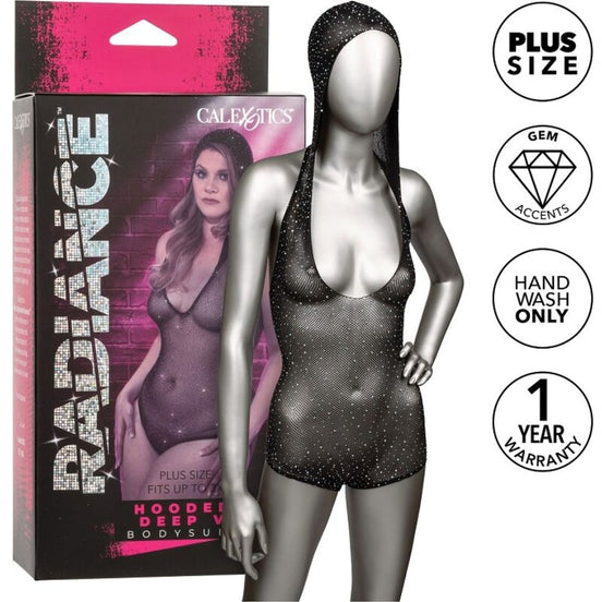CALEXOTICS – RADIANCE KAPUZEN-DEEP-V-BODY PLUS SIZE