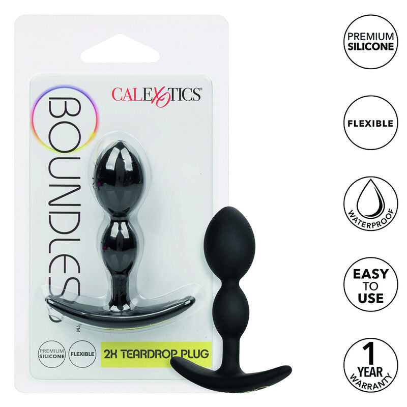 CALEXOTICS - BOUNDLESS 2X TROPFENFÖRMIGER ANALPLUG