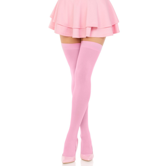 LEG AVENUE - NYLON OVERKNEE-STRÜMPFE PINK
