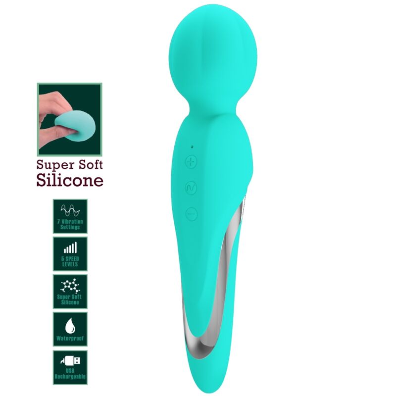 PRETTY LOVE - WALTER Sensory Device WAND AQUA GREEN