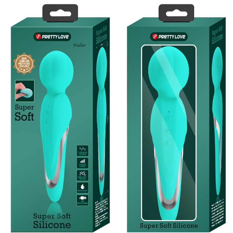 PRETTY LOVE - WALTER Sensory Device WAND AQUA GREEN