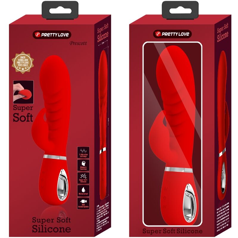 PRETTY LOVE - PRESCOTT MULTIFUNCTION G-SPOT Sensory Device RED