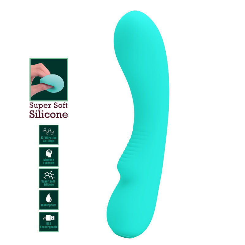 PRETTY LOVE - PRESCOTT RECHARGEABLE Sensory Device AQUA GREEN