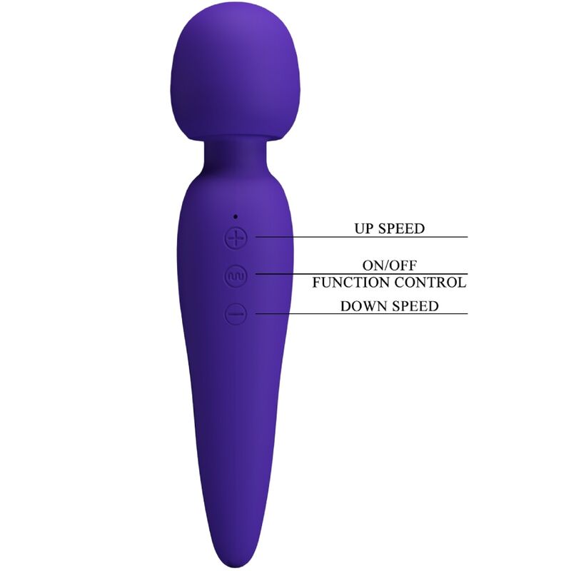 PRETTY LOVE - MEREDITH MASSAGEGERÄT 12 VIBRATIONSMODI LILA