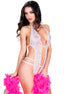 CHILIROSE - CR 3507 BODYSUIT SCHRITTLOS WEISS S/M
