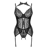 LIVCO CORSETTI FASHION - GIELLANDRA FOR THE SENSES COLLECTION CORSET + PANTY BLACK