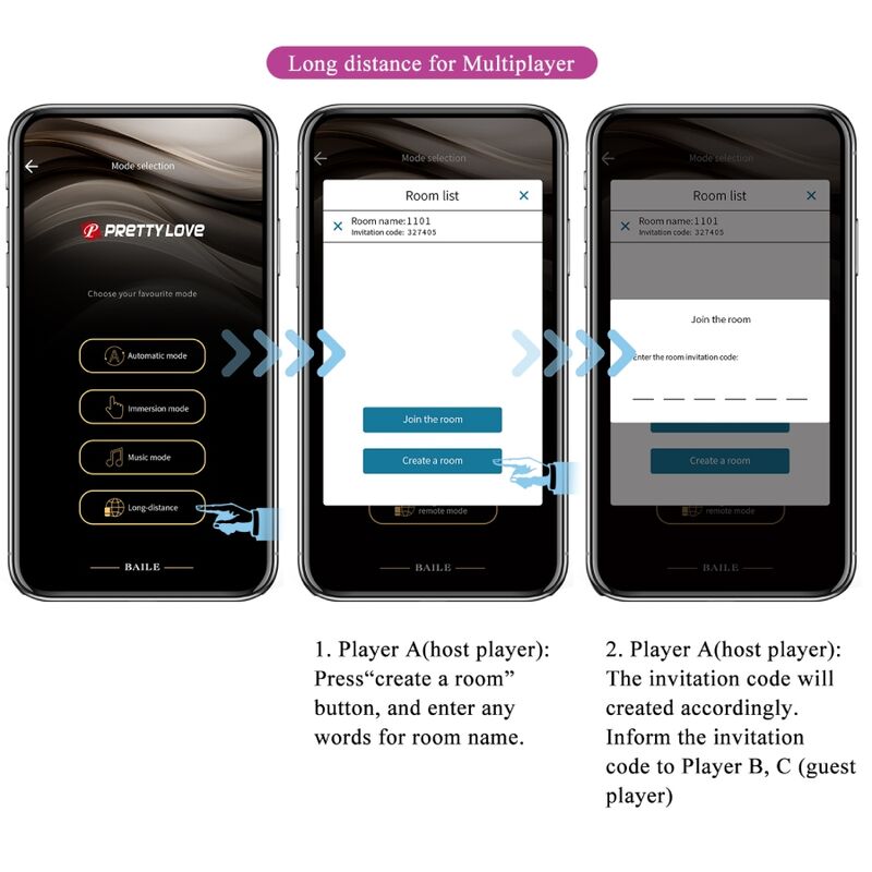 PRETTY LOVE - JAYLEEN Sensory Device APP-FERNBEDIENUNG LILA