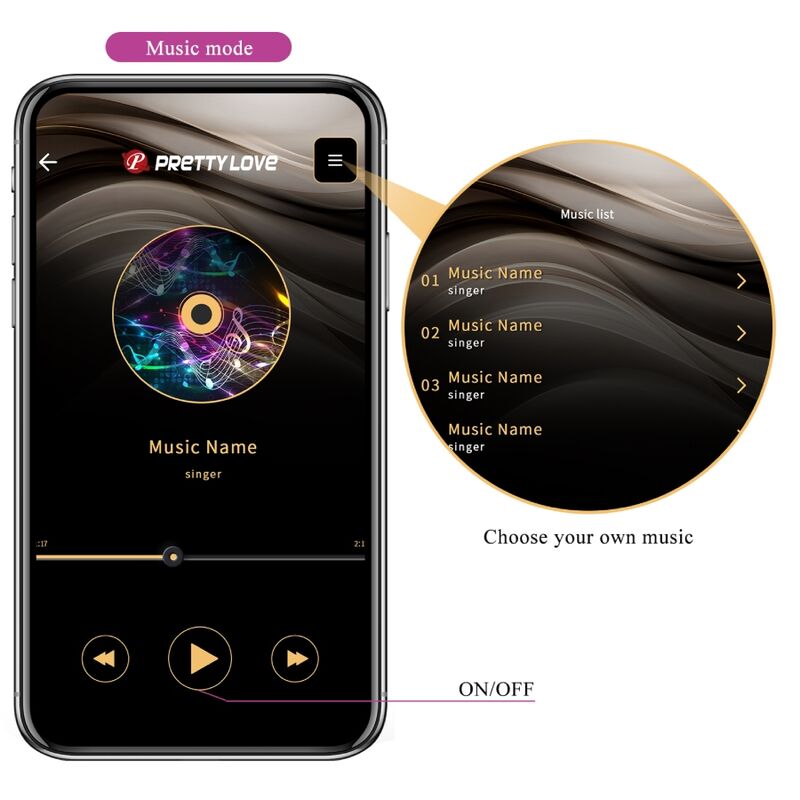 PRETTY LOVE - JAYLEEN Sensory Device APP-FERNBEDIENUNG LILA