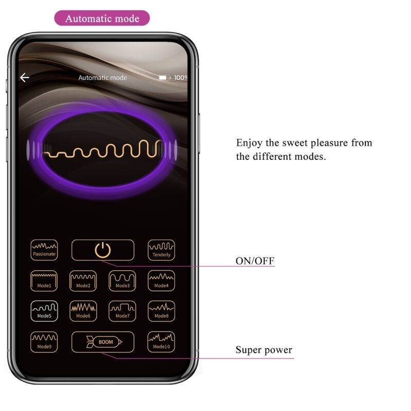 PRETTY LOVE - JAYLEEN Sensory Device APP-FERNBEDIENUNG LILA