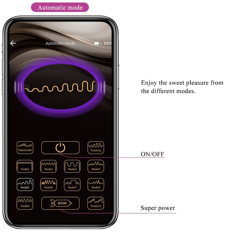 PRETTY LOVE - CATALINA Sensorgerät APP FERNBEDIENUNG VIOLETT