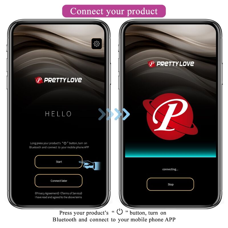 PRETTY LOVE - CATALINA Sensorgerät APP FERNBEDIENUNG VIOLETT