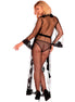 LIVCO CORSETTI FASHION - NOKINA LC XG055 DRESSING GOWN + PANTY SCHWARZ ONE SIZE